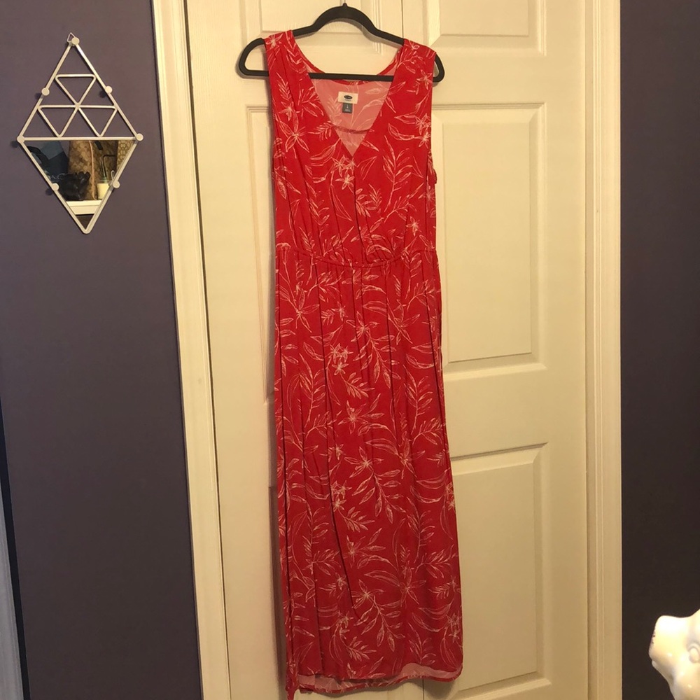 Pink Floral Maxi Dress